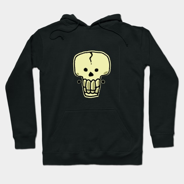 Skull with earrings Hoodie by carlomanara